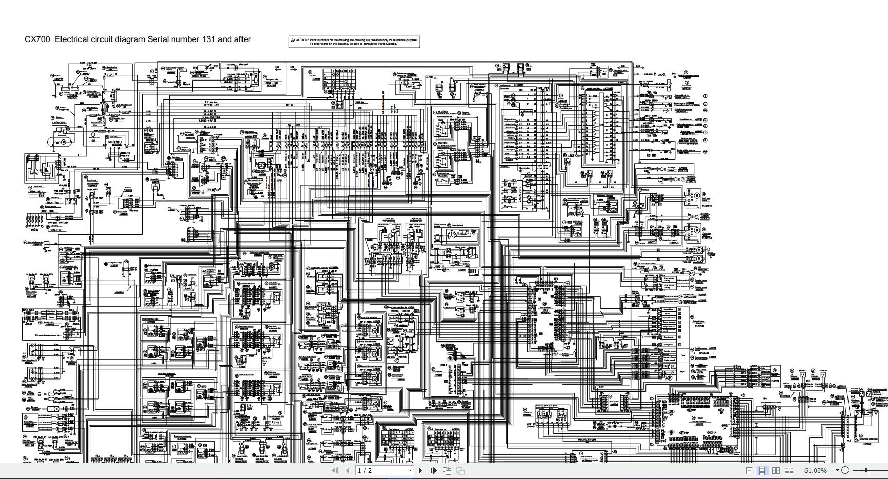 Hitachi Sumitomo Crawler Crane SCX700 Circuit Diagram2