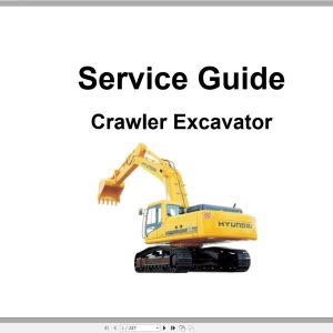 Hyundai Crawler Excavator Service GuideEN 1