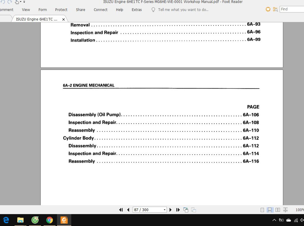 ISUZU Engine 6HE1TC F Series MG6HE WE 0001 Workshop Manual 3