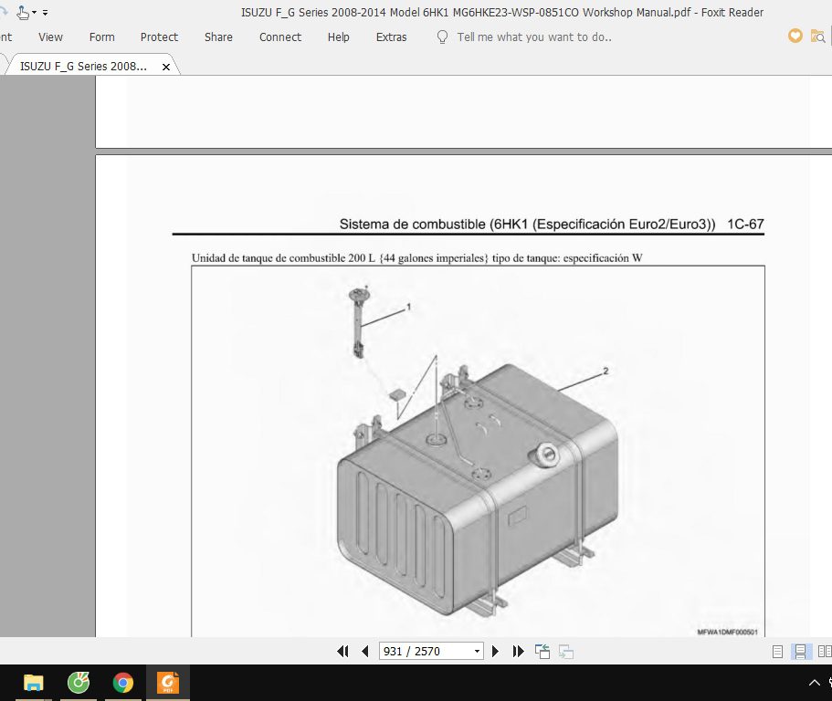 ISUZU FG Series 2008 2014 Model 6HK1 MG6HKE23 WSP 0851CO Workshop Manual 3