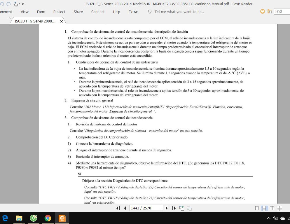 ISUZU FG Series 2008 2014 Model 6HK1 MG6HKE23 WSP 0851CO Workshop Manual 4