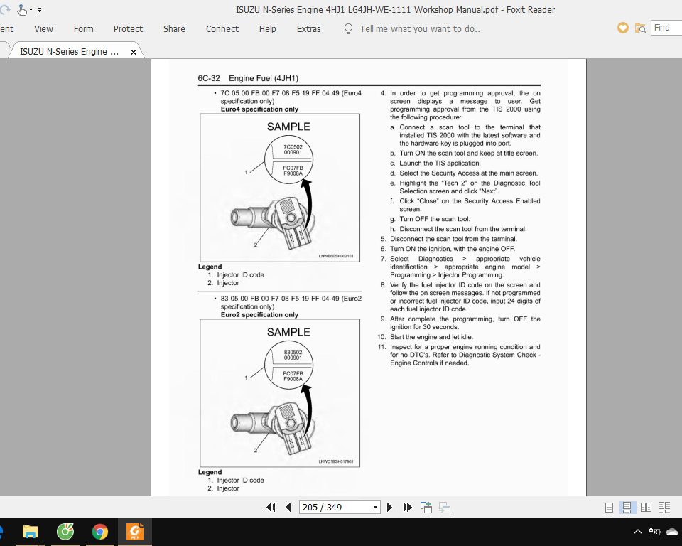 ISUZU N Series Engine 4HJ1 LG4JH WE 1111 Workshop Manual 4