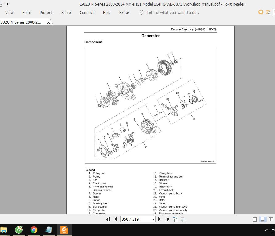 ISUZU N Series 2008 2014 MY 4HG1 Model LG4HG WE 0871 Workshop Manual 3