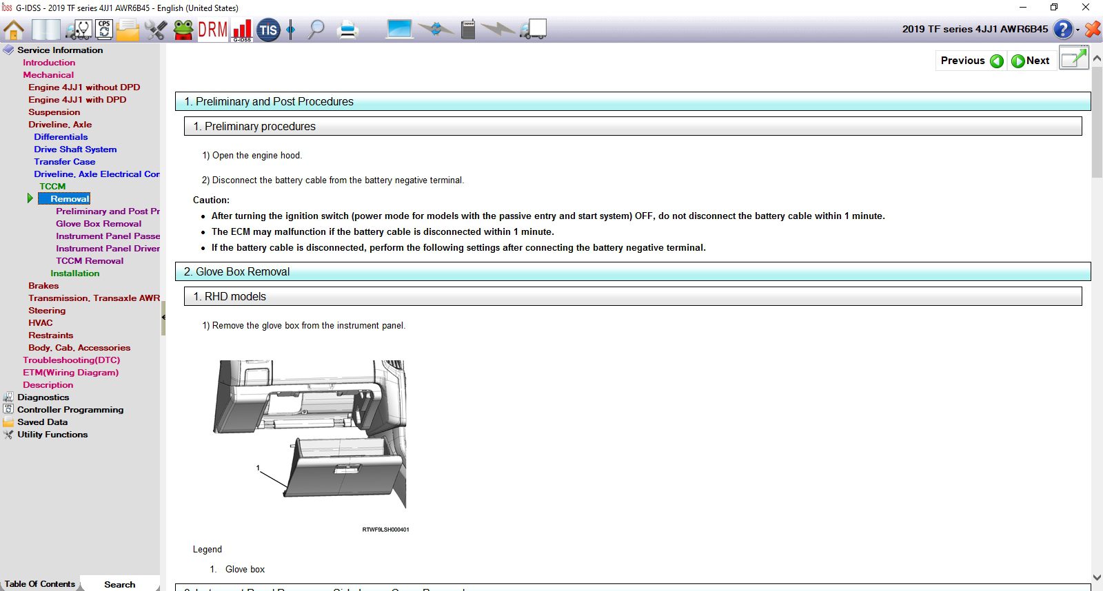 Isuzu G IDSS Diagnostic Service System 1120194