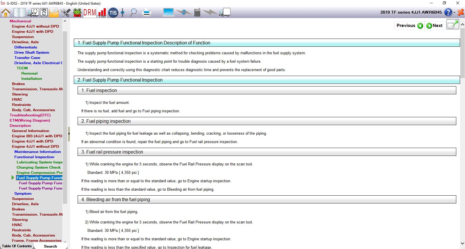 Isuzu G IDSS Diagnostic Service System 1120197