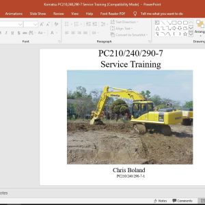 Komatsu Hydraulic Excavator PC210240290 7 Service Training 1