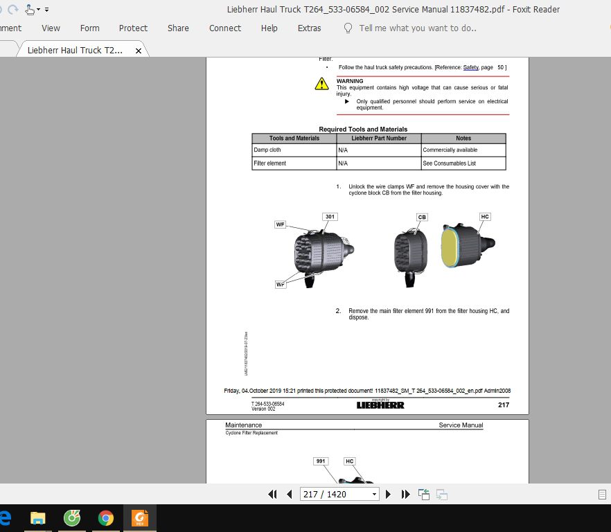 Liebherr Haul Truck T264533 06584002 Service Manual 11837482 2CsVuy