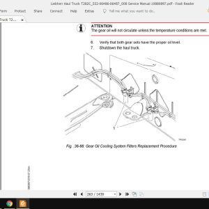 Liebherr Haul Truck T282C532 06486 06487008 Service Manual 10880897 2