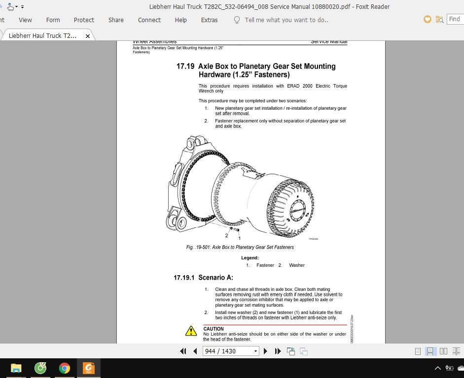 Liebherr Haul Truck T282C532 06494008 Service Manual 10880020 3