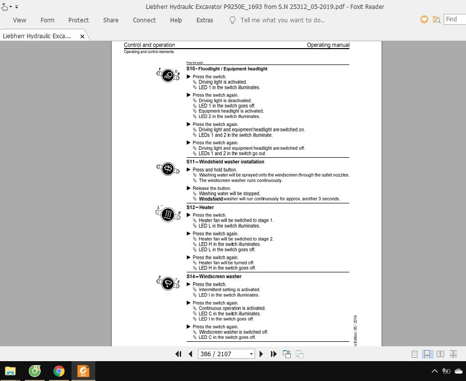 Liebherr Hydraulic Excavator P9250E1693 from SN 2531205 2019 2