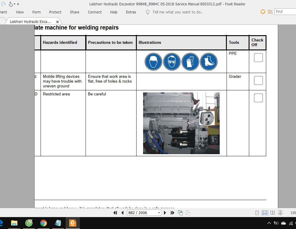 Liebherr Hydraulic Excavator R984BR984C 05 2018 Service Manual 8503312 3