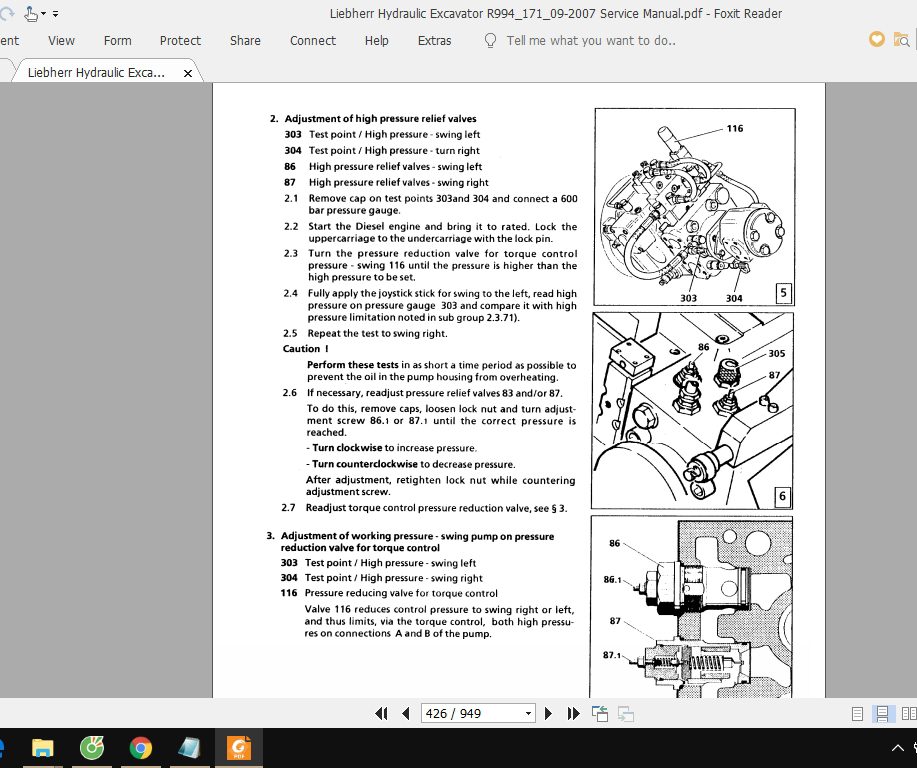 Liebherr Hydraulic Excavator R99417109 2007 Service Manual 4