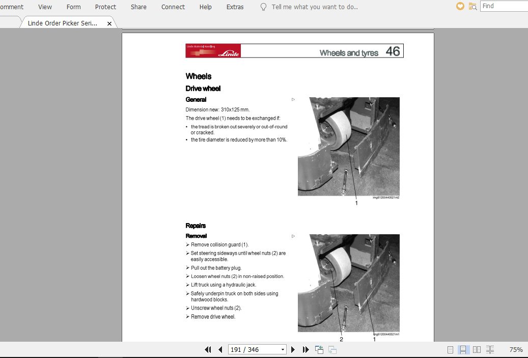 Linde Forklift Series 01501 02V11 12ACST Service Manuals 4