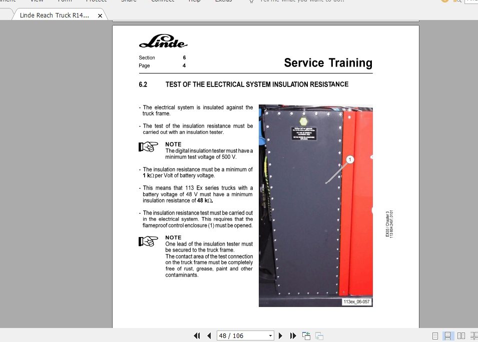 Linde Forklift Series 113R14R16R20 Service Manuals 4