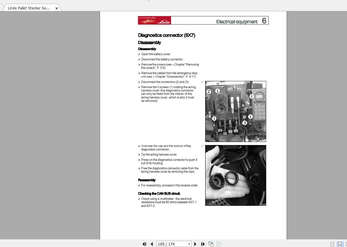 Linde Forklift Series 1172ASL10L10BL12L12i EN1406 Service Manuals 4