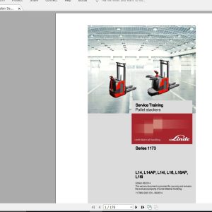 Linde Forklift Series 1173L14L14APL14iL16L16APL16i EN1406 Service Manuals 1