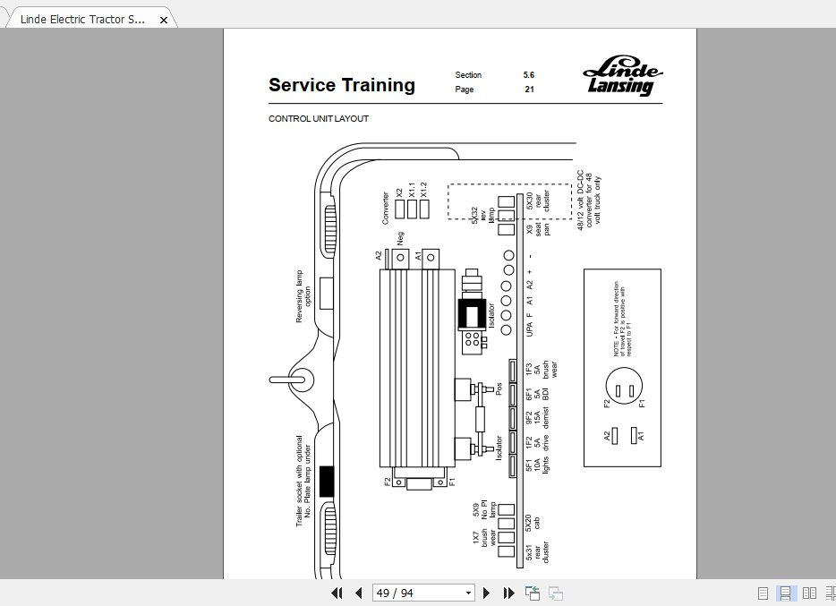 Linde Forklift Series 126P 60 ZST Service Manuals 3