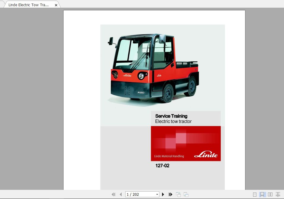 Linde Forklift Series 127P250W2002EN1301 Service Manuals 1
