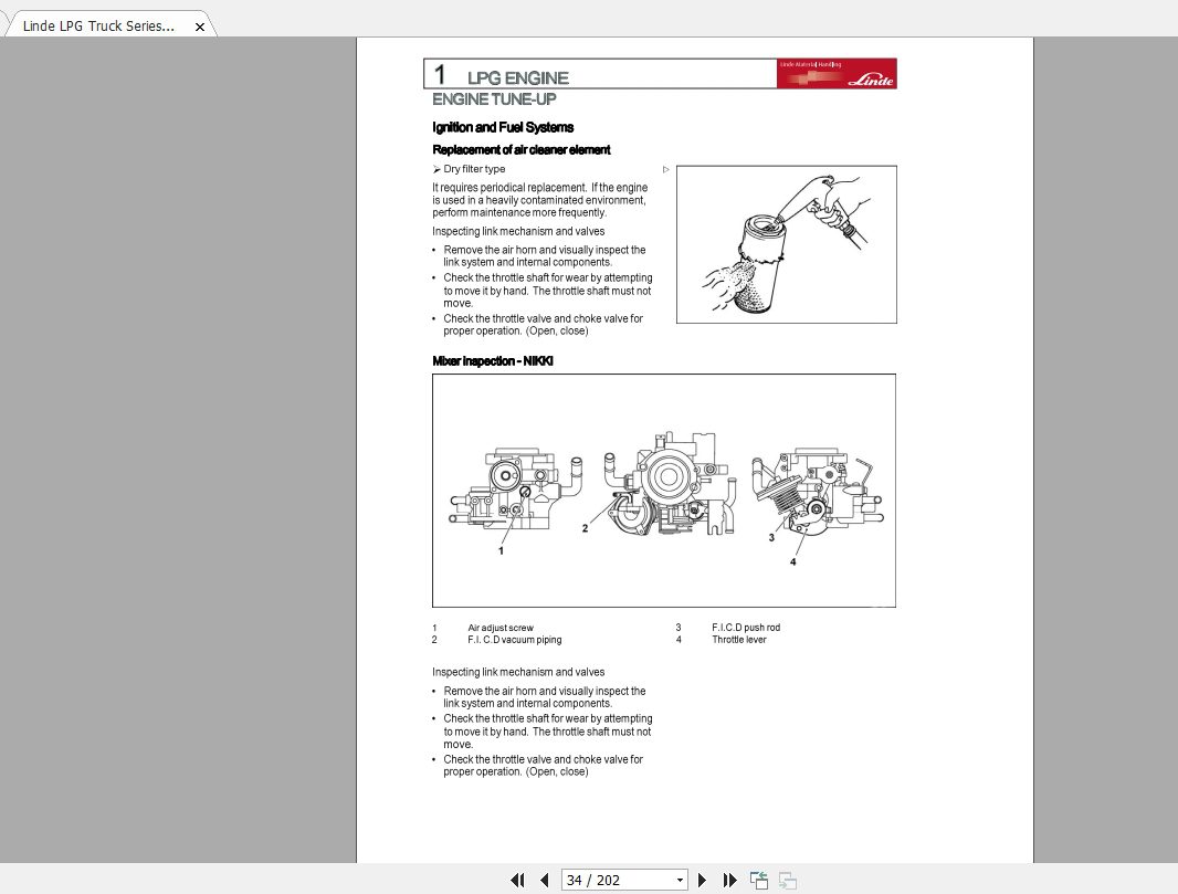Linde Forklift Series 1283HT25THT30TEN1209 Service Manuals 2