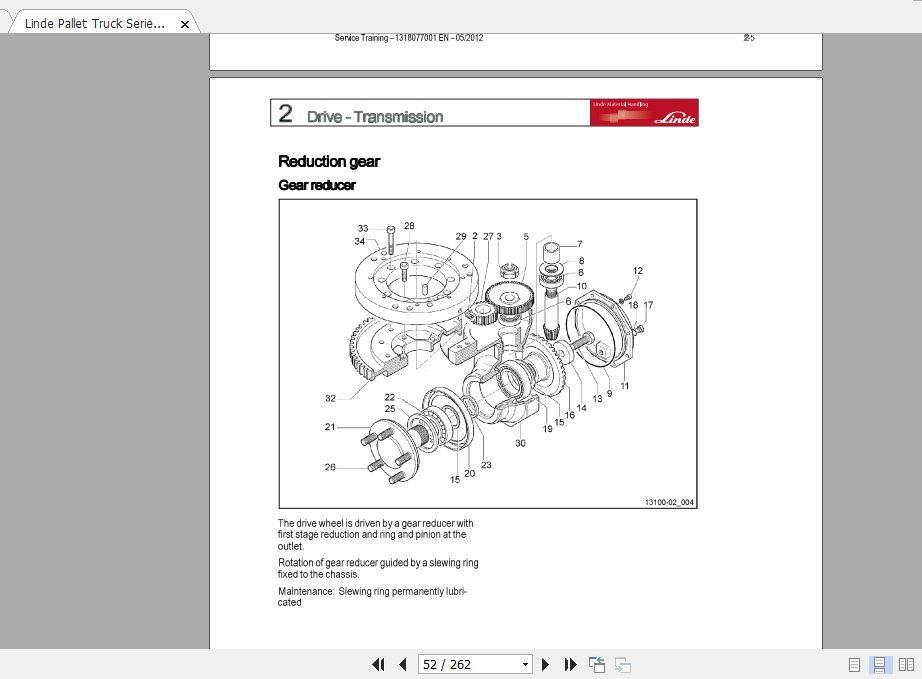 Linde Forklift Series 131T20 24APT20 24SPEN1205ST Service Manuals 2