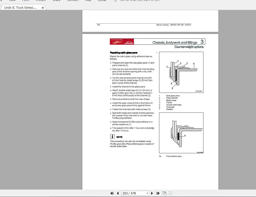 Linde Forklift Series 1468C4020CH C4540TL EN1204 Service Manuals 4