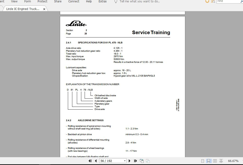 Linde Forklift Series 317C 80ST Service Manuals 3