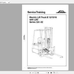 Linde Forklift Series 32402E12E15E16ST Service Manuals 1