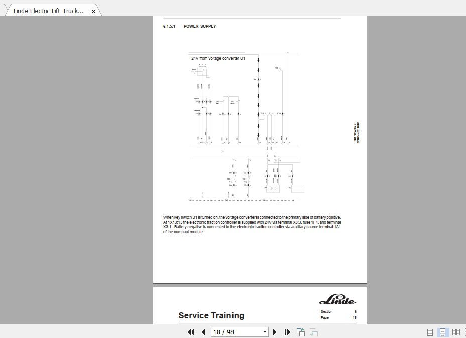 Linde Forklift Series 32402E12E15E16ST Service Manuals 2