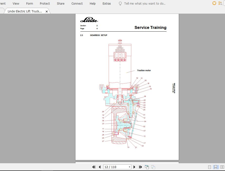 Linde Forklift Series 33403E10ST Service Manuals 2