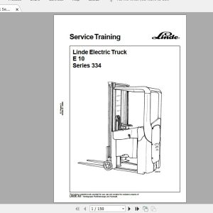 Linde Forklift Series 334E10ST Service Manuals 1
