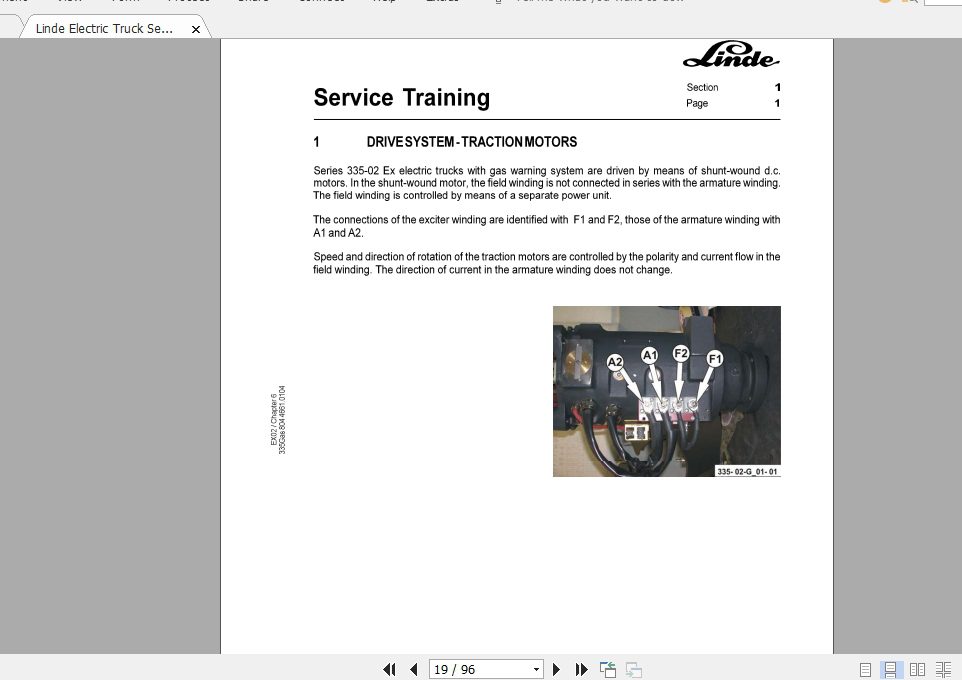 Linde Forklift Series 33502E14E20 ExGasGB0401 Service Manuals 2