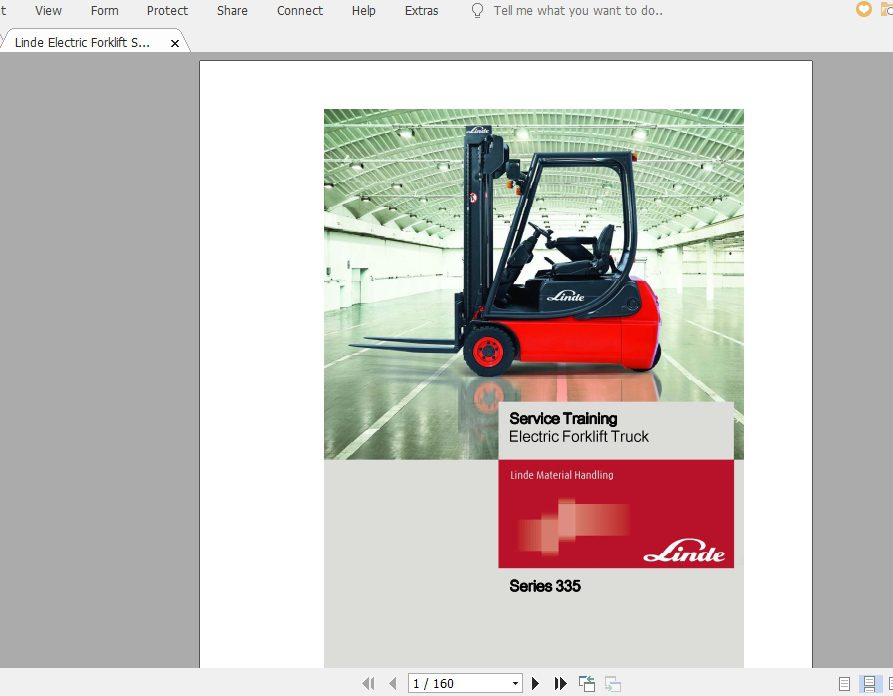 Linde Forklift Series 335E16C 03E16P 03E20P 03 03EN1210 Service Manuals 1