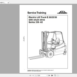 Linde Forklift Series 33602E202530 GB0611 Service Manuals 1
