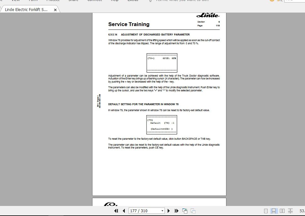 Linde Forklift Series 33602E20E25E30ST Service Manuals 4