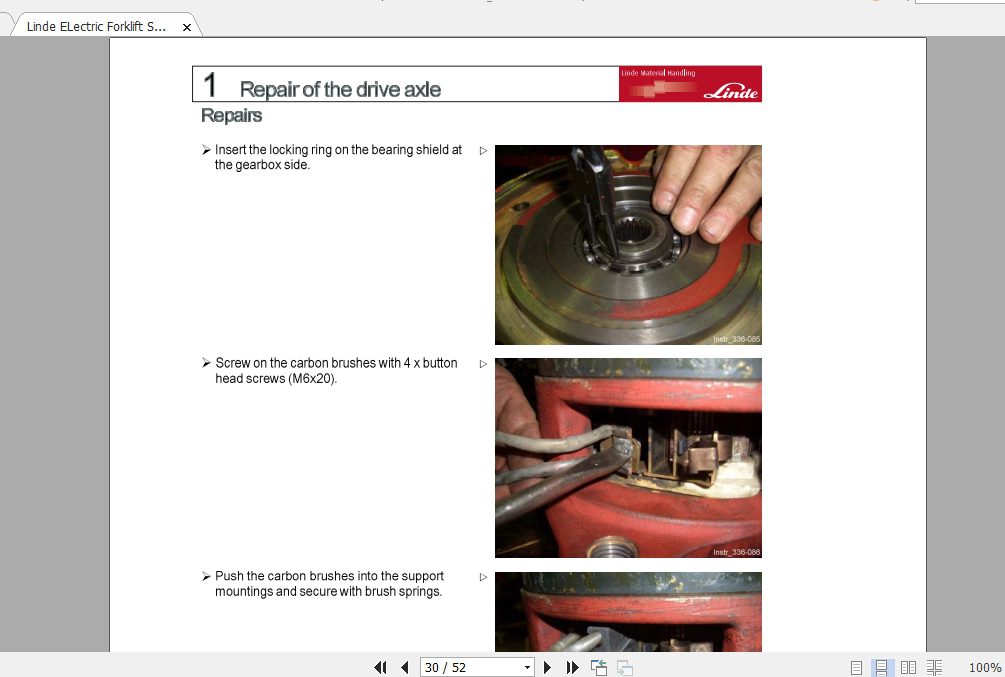 Linde Forklift Series 336E20 02E25 02E30 02E25 03E30 03 Service Manuals 4