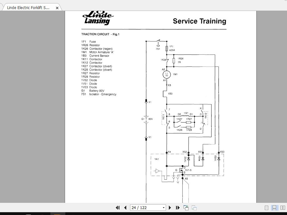 Linde Forklift Series 337E35PE40PE48P Service Manuals 2