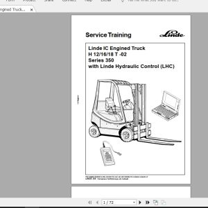 Linde Forklift Series 350H12H16H18 T   02ST Service Manuals 1 1