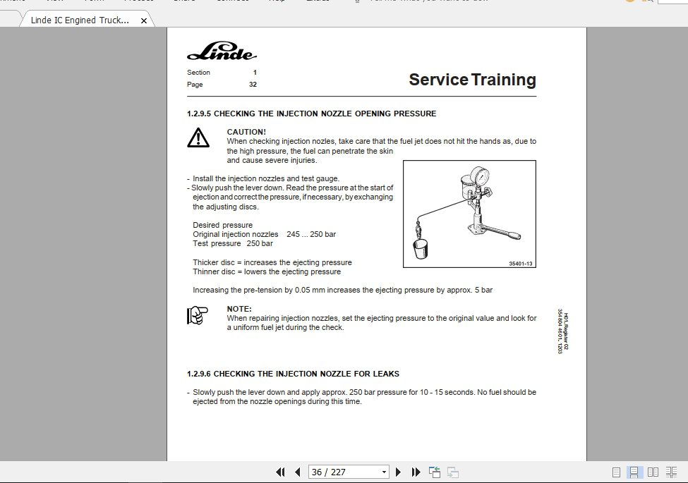 Linde Forklift Series 354H100H120H136H140H150H160ST Service Manuals 2