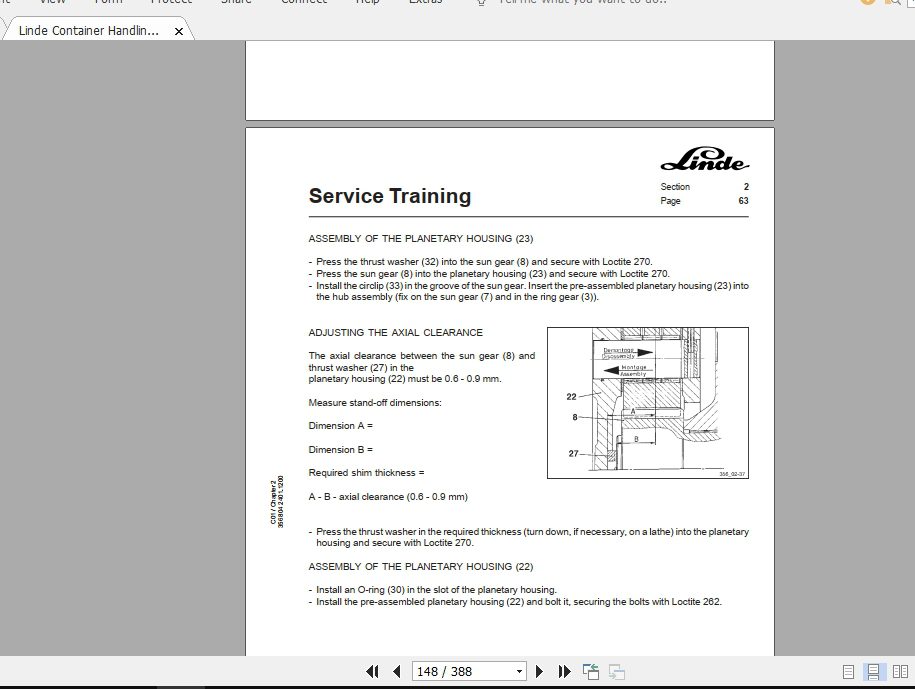 Linde Forklift Series 356C360C400H420H460ST Service Manuals 3