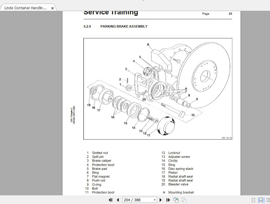 Linde Forklift Series 356C360C400H420H460ST Service Manuals 4