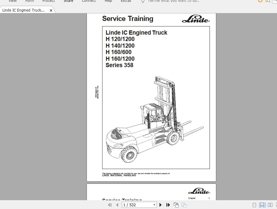 Linde Forklift Series 358H120 1200140 1200160 600160 1200ST Service Manuals 1
