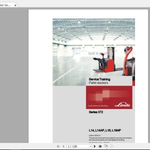 Linde Forklift Series 372L14L14APL16L16APST Service Manuals 1