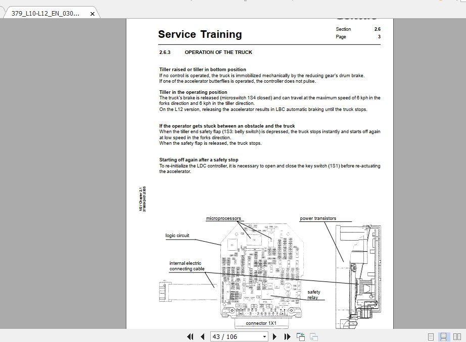Linde Forklift Series 379L10 L12ST Service Manuals 3