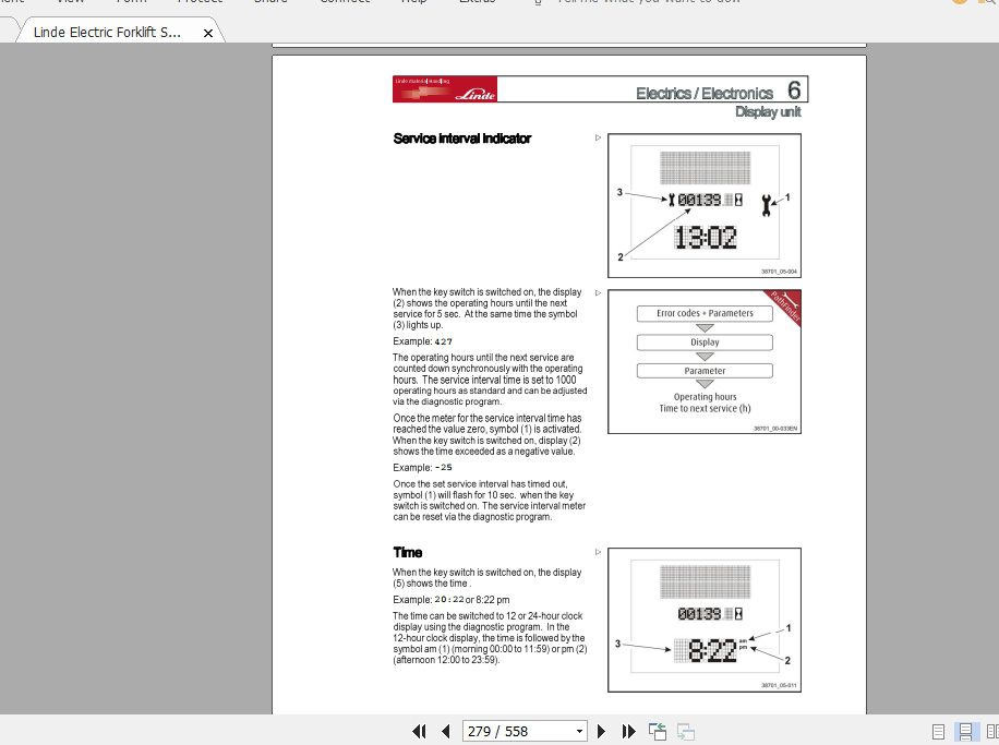Linde Forklift Series 386E12E14E15E16E16PE18E18PE20E20P EN1210 Service Manuals 4