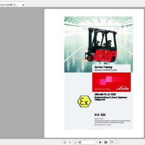 Linde Forklift Series 386 E12 E20ST Service Manuals 1