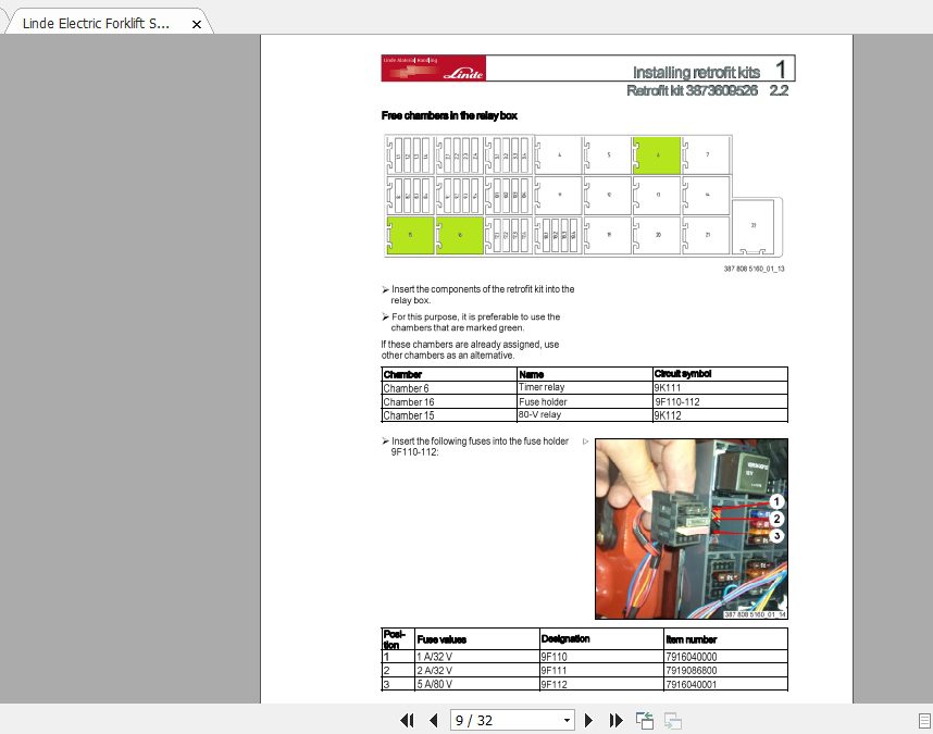 Linde Forklift Series 387 E20 E50ST Service Manuals 2