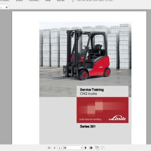 Linde Forklift Series 391H16CNGH18CNGH20CNGST Service Manuals 1