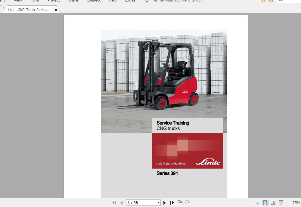 Linde Forklift Series 391H16CNGH18CNGH20CNGST Service Manuals 1