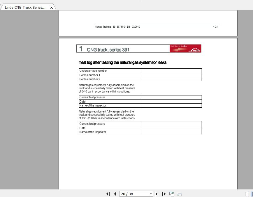 Linde Forklift Series 391H16CNGH18CNGH20CNGST Service Manuals 4