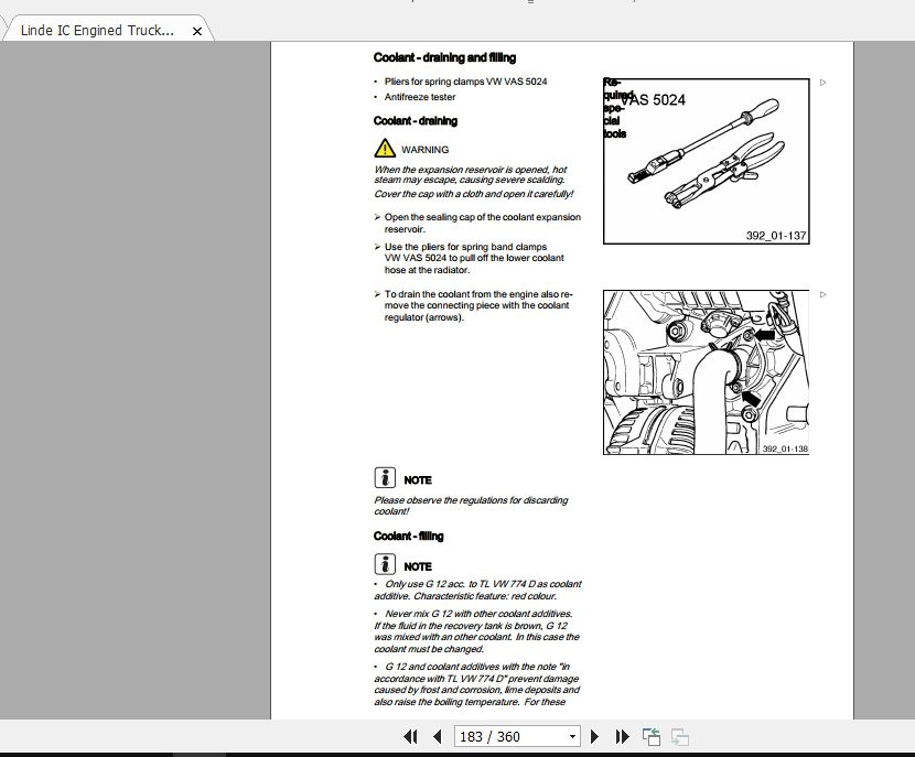 Linde Forklift Series 393H30DH30TH35DST Service Manuals 3